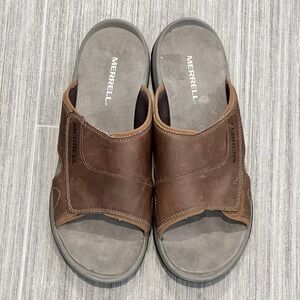Merrell Sanspur 2 Leather Slide Sandals Comfort Performance Footwear Mens 11